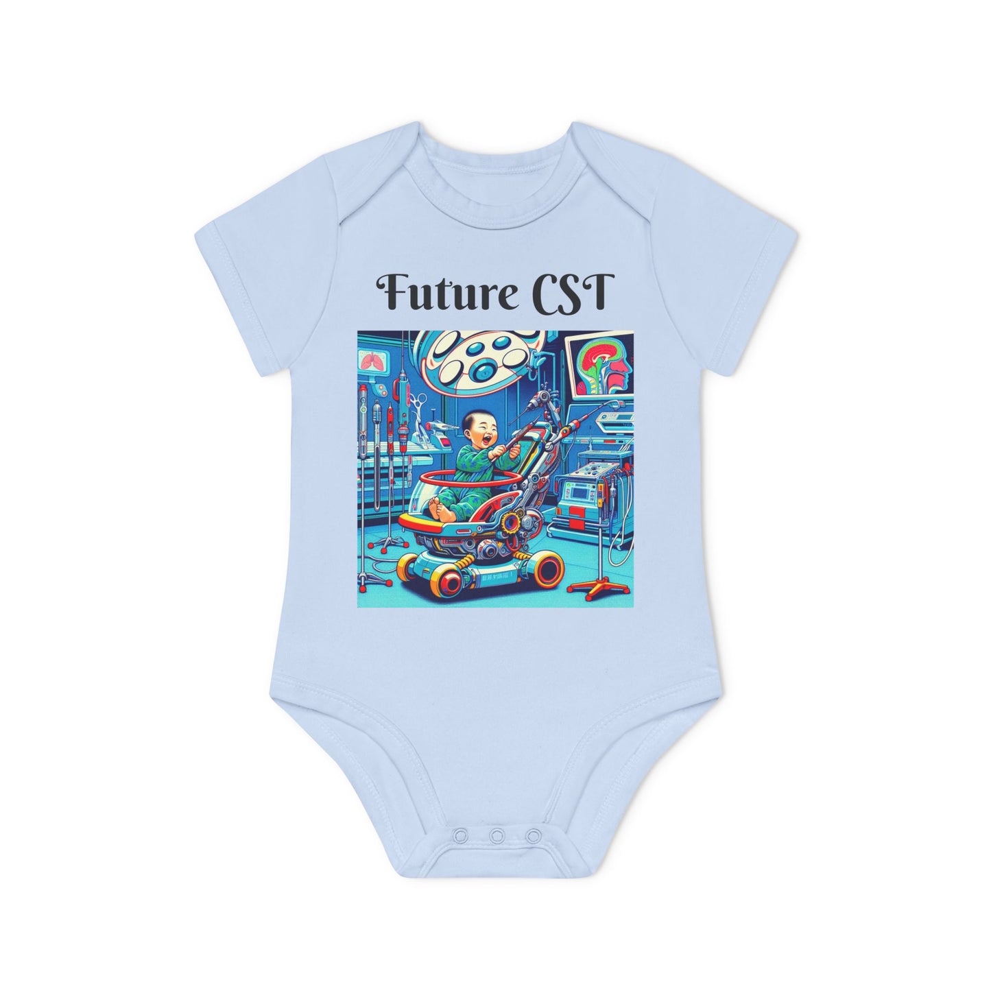 Baby Bodysuit with Future CST Design, Organic Baby Clothes, Cute Baby Gift, Newborn Outfit, Toddler Fashion