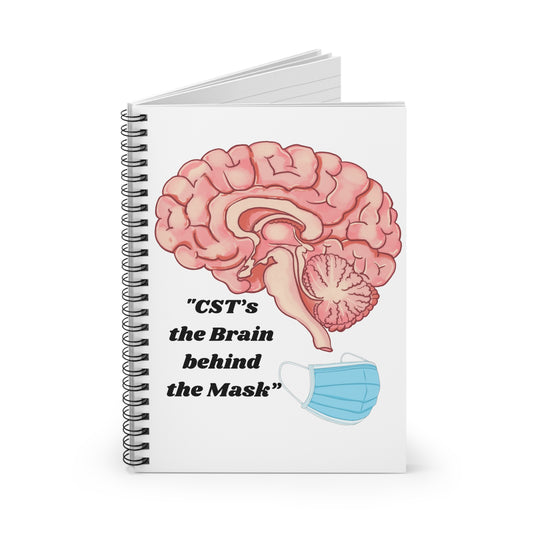 Inspirational Spiral Notebook - Brain Behind the Mask, Perfect for Students, Teachers, & Mental Health Awareness, Gift for [...]