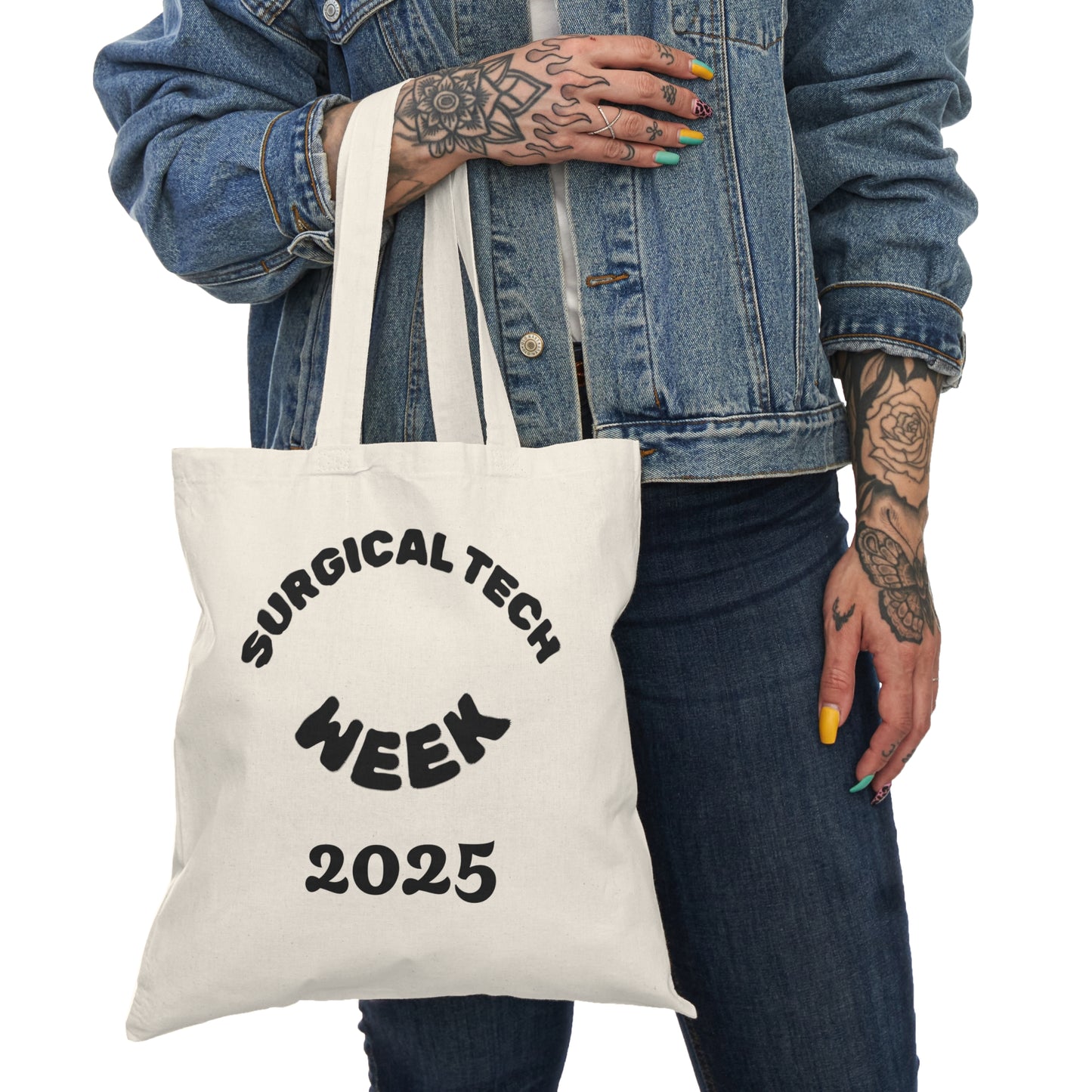Natural Tote Bag for Surgical Techs, Surgical Tech Week Gift, Funny Surgeon Tote, Healthcare Appreciation Bag, Eco-Friendly Tote