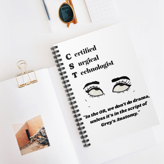 Spiral Notebook - Surg Tech Week Gift Ideas - Ruled Line