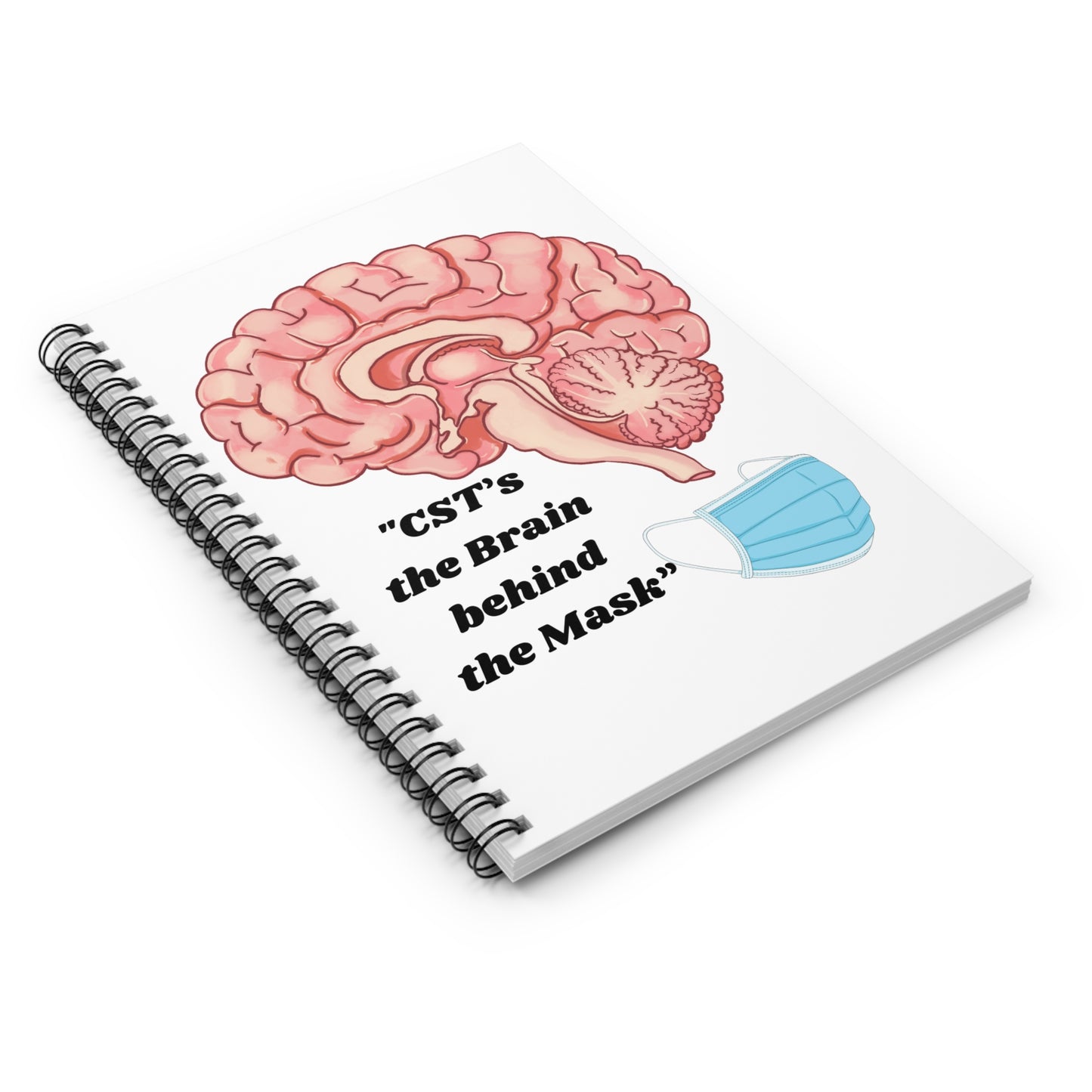 Inspirational Spiral Notebook - Brain Behind the Mask, Perfect for Students, Teachers, & Mental Health Awareness, Gift for [...]